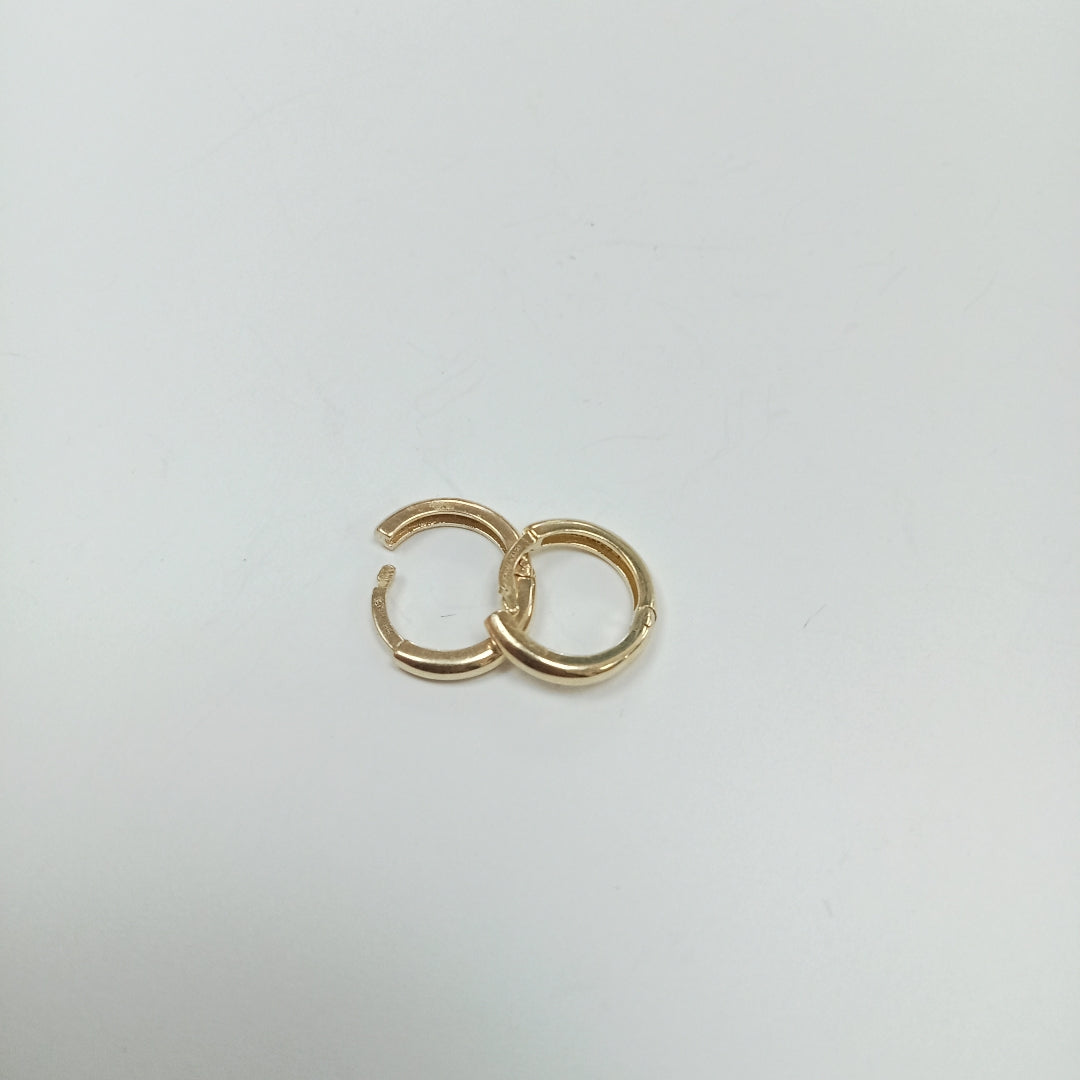 ARETES ARRACADAS LISAS 10K 1.2 GR (NUEVO)