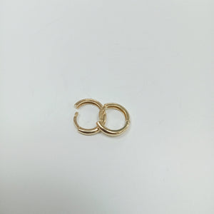 ARETES ARRACADAS LISAS 10K 1.2 GR (NUEVO)