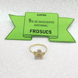 ANILLITO ORO COMBINADO 14 K 1,20 GRMS (SEMINUEVO)