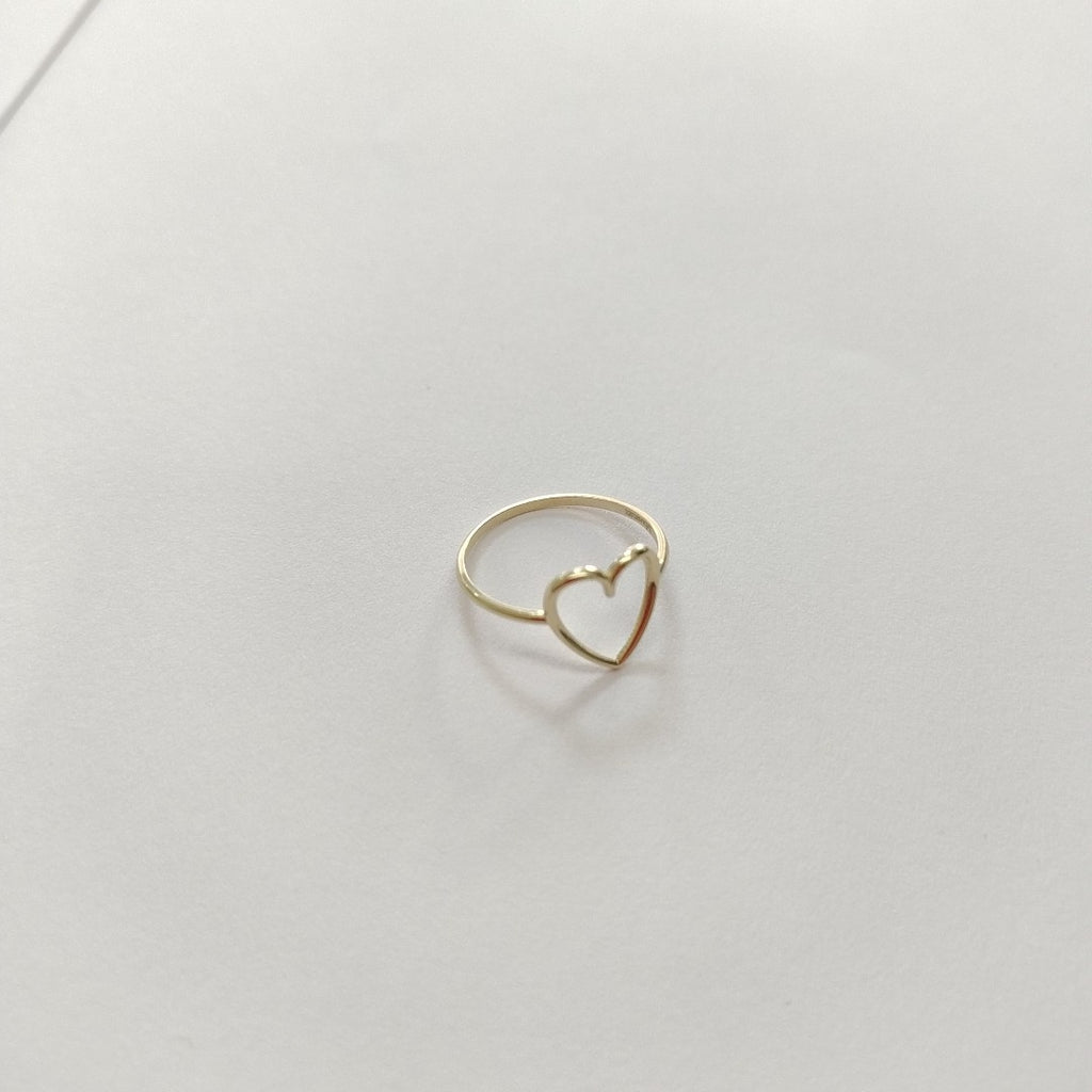 ANILLOS ANILLITO FIG CORAZON 10K TALLA 7 0.8 GR (NUEVO)