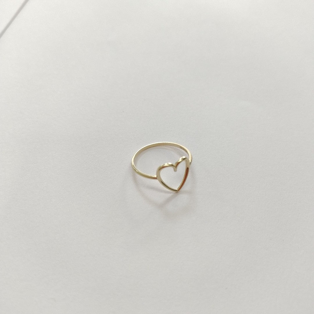 ANILLOS ANILLITO FIG CORAZON 10K TALLA 7 0.8 GR (NUEVO)
