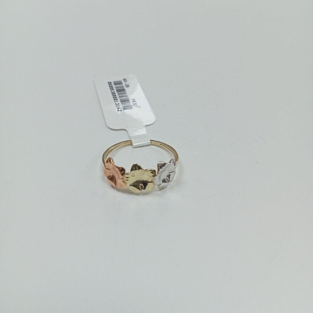 ANILLOS ANILLITO FIG FLORES 10K TALLA 8 1.2 GR (NUEVO)
