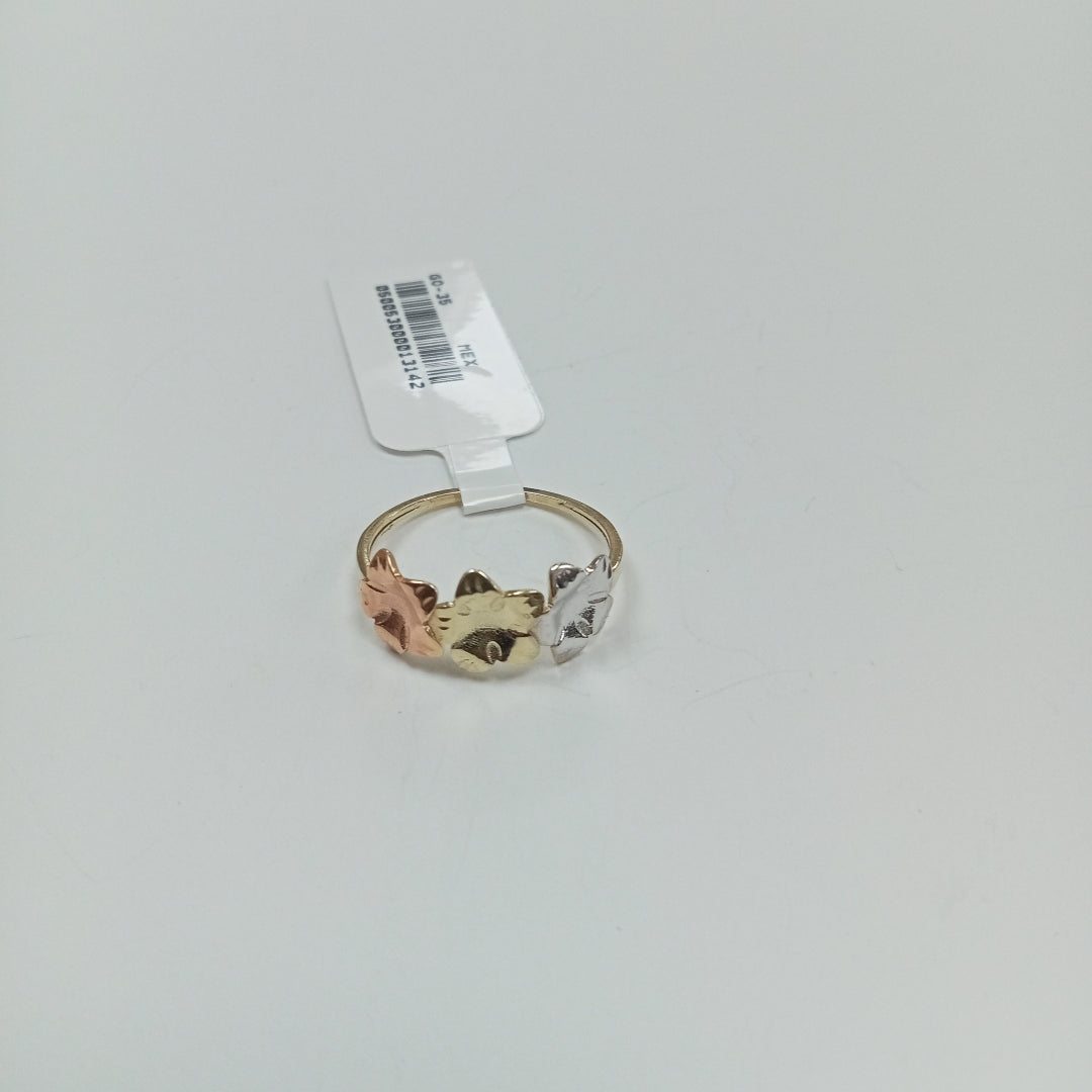 ANILLOS ANILLITO FIG FLORES 10K TALLA 8 1.2 GR (NUEVO)