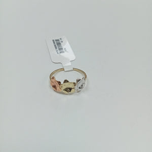ANILLOS ANILLITO FIG FLORES 10K TALLA 8 1.2 GR (NUEVO)
