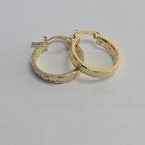 ARETES ARRACADAS FIG GRECAS 14K 1.8 GR (NUEVO)