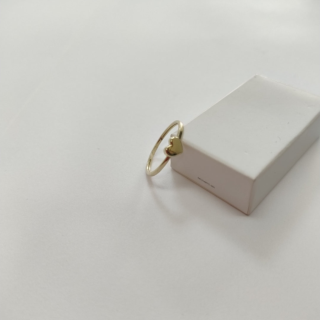 ANILLOS ANILLITO FIG CORAZON 10K TALLA 8 1.1 GR (NUEVO)