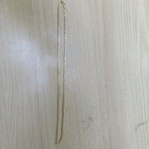 CADENA TEJIDO BARBADA 14K 60 CM 8.8 GR (NUEVO)