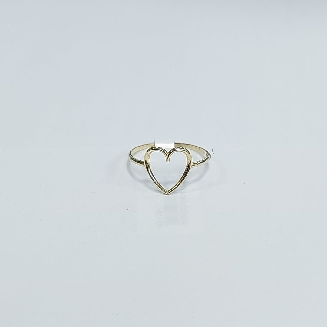 ANILLOS ANILLITO FIG CORAZON 10K TALLA 8 0.8 GR (NUEVO)