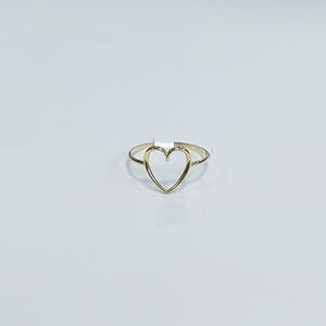 ANILLOS ANILLITO FIG CORAZON 10K TALLA 8 0.8 GR (NUEVO)