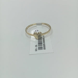 ANILLOS ANILLITO FIG CORAZON 10K TALLA 9 1.2 GR (NUEVO)