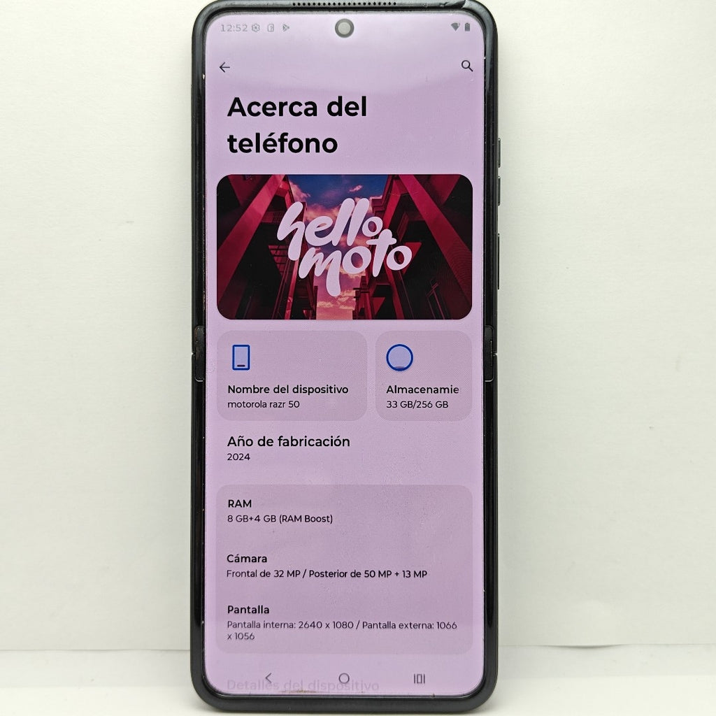 CELULAR MOTOROLA RAZR 50 5G XT2453-1 256 GB 8 GB RAM (SEMINUEVO)