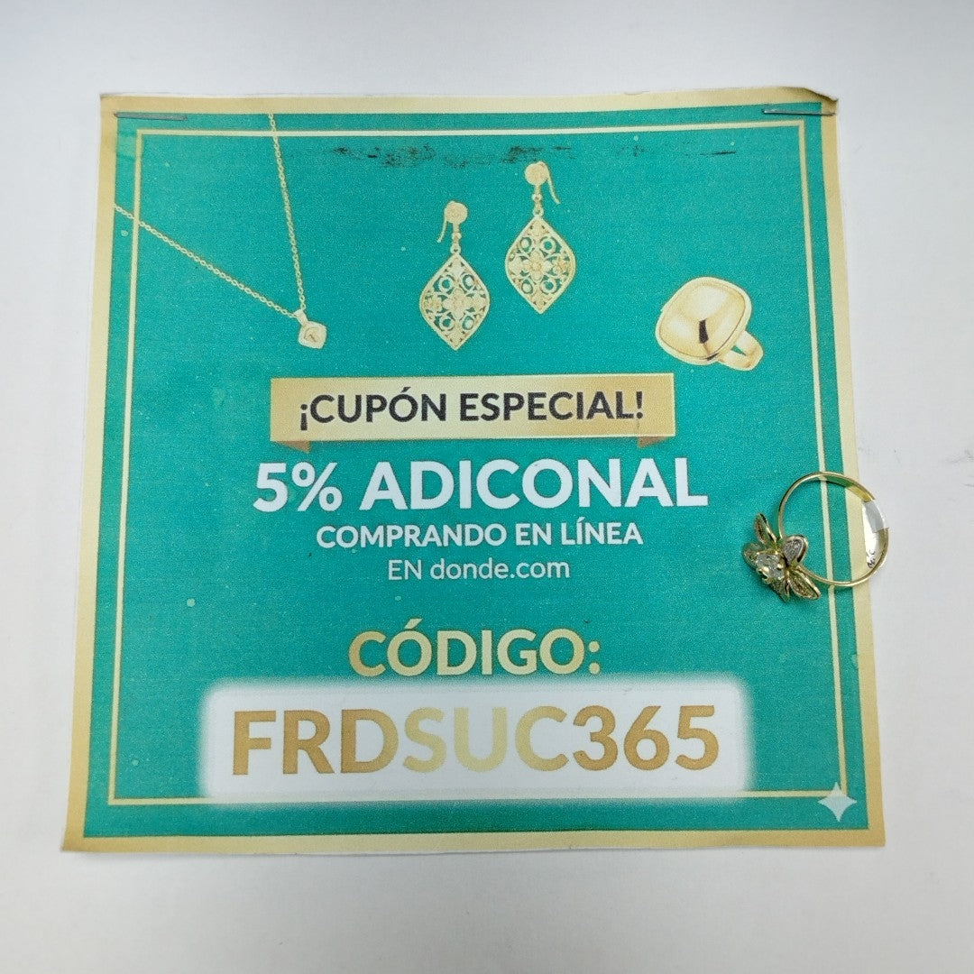 ANILLITO ORO, ORO COMBINADO 14 K 2.1 GRMS (SEMINUEVO)