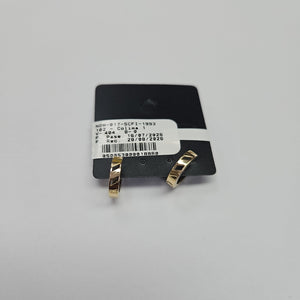 ARETES HUGGIES CON CIRCONIAS 14K 2.2 GR (NUEVO)