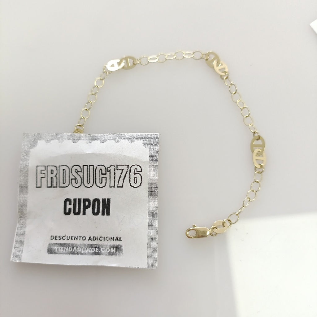 PULSERA ESPECIAL 14K 18 CM 2 GR (NUEVO)