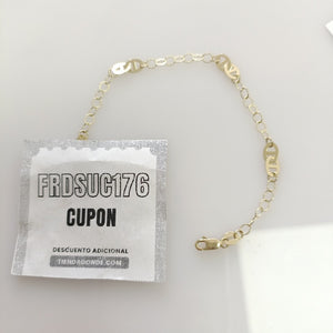 PULSERA ESPECIAL 14K 18 CM 2 GR (NUEVO)