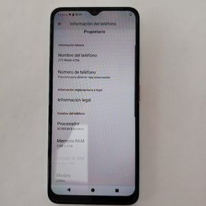 CELULAR ZTE BLADE A35E Z2466 (2024) 64 GB 2 GB RAM (SEMINUEVO)