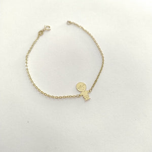 PULSERA TEJIDO ESPECIAL FIG NIÑO 14K 18 CM 1.4 GR (NUEVO)