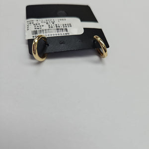 ARETES HUGGIES LISAS 14K 1.3 GR (NUEVO)
