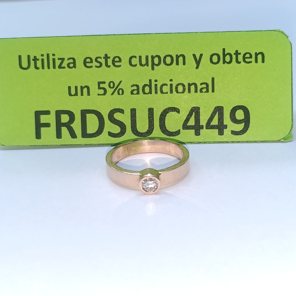 SOLITARIO ORO 14 K 3,80 GRMS (SEMINUEVO)