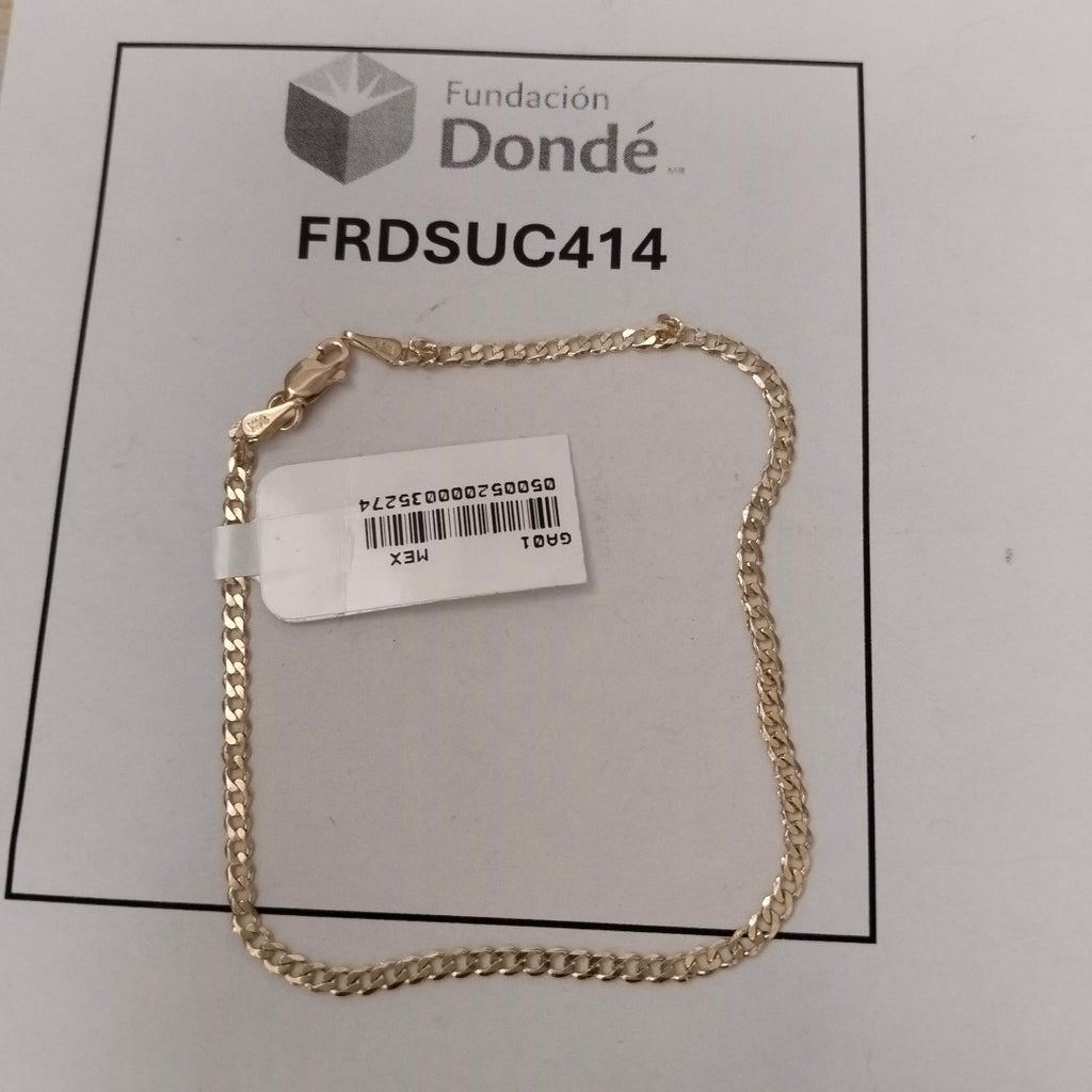PULSERA BARBADA 14K 21 CM 2.3 GR (NUEVO)
