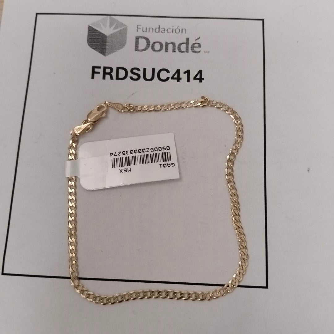 PULSERA BARBADA 14K 21 CM 2.3 GR (NUEVO)