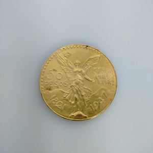 Moneda Centenario Cincuenta Pesos Oro Mexicano 21.6K