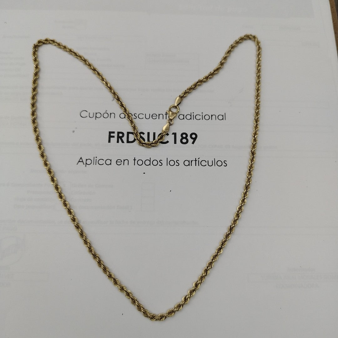 CADENA ORO 10 K 5,70 GRMS (SEMINUEVO)
