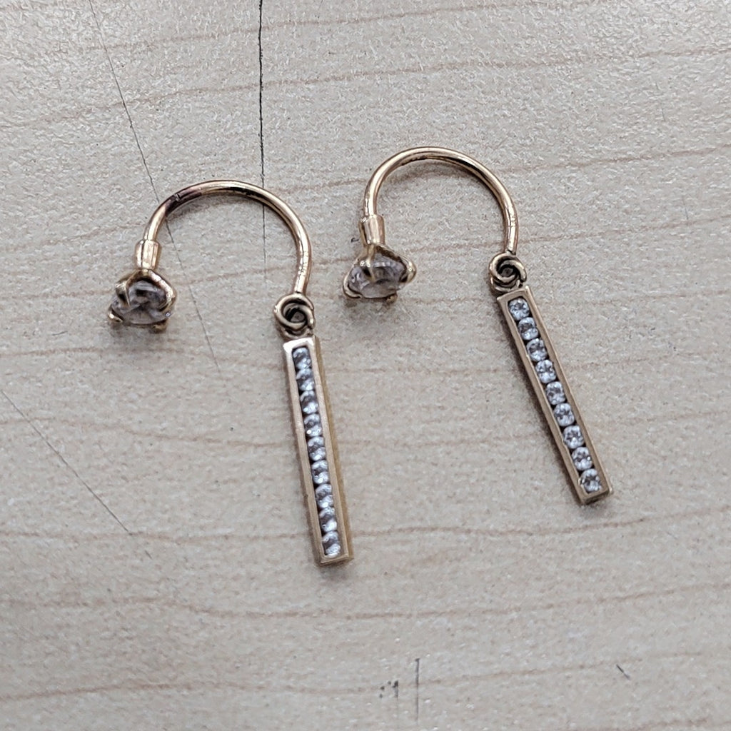 ARETES PAR ORO 14 K 1,50 GRMS (SEMINUEVO)