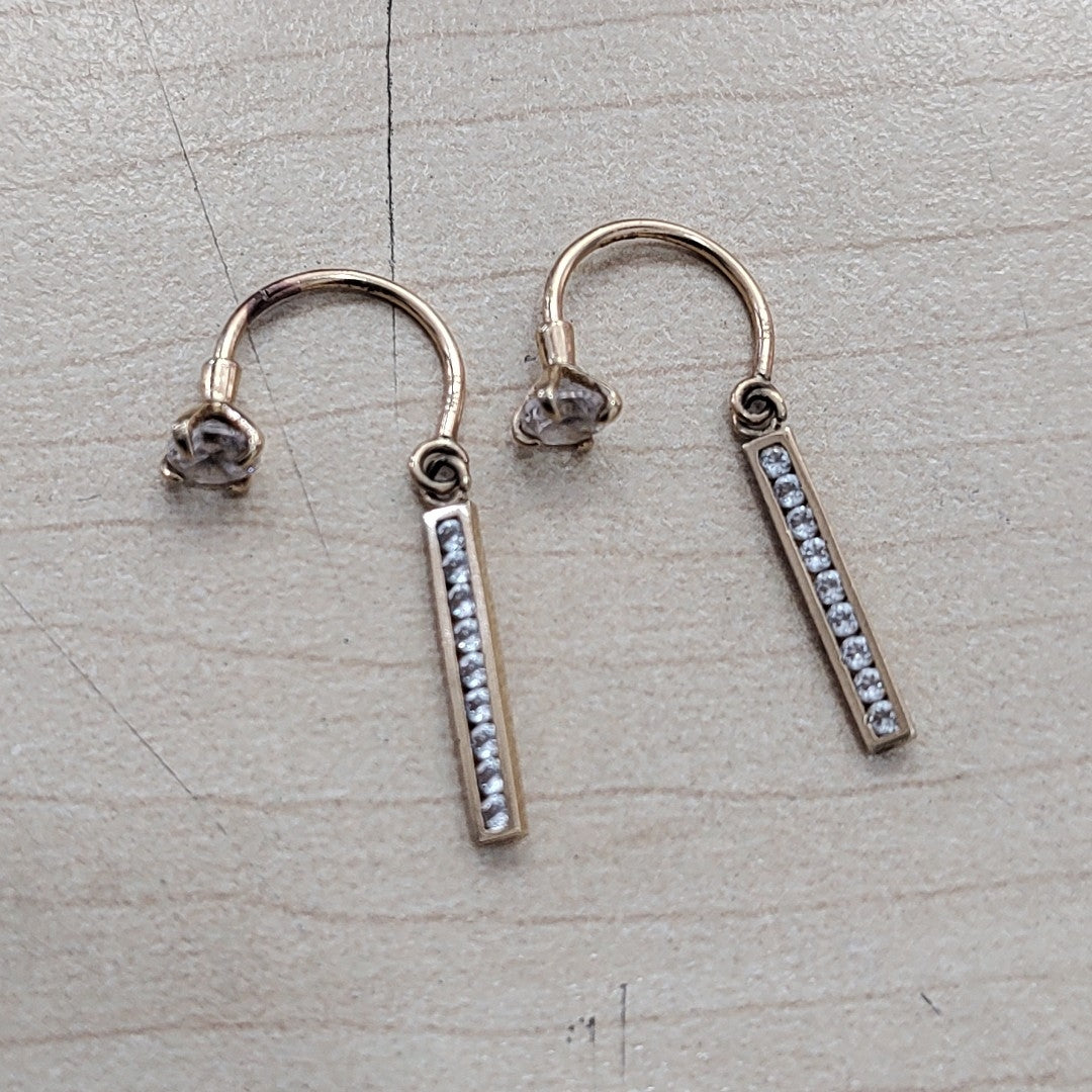ARETES PAR ORO 14 K 1,50 GRMS (SEMINUEVO)
