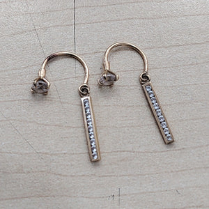ARETES PAR ORO 14 K 1,50 GRMS (SEMINUEVO)