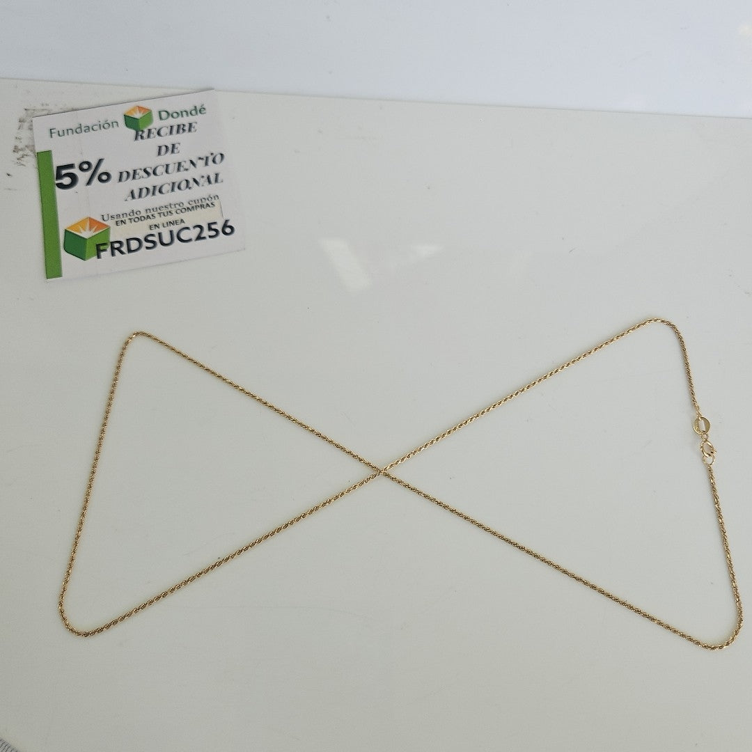 CADENA ORO 14 K 3.3 GRMS (SEMINUEVO)