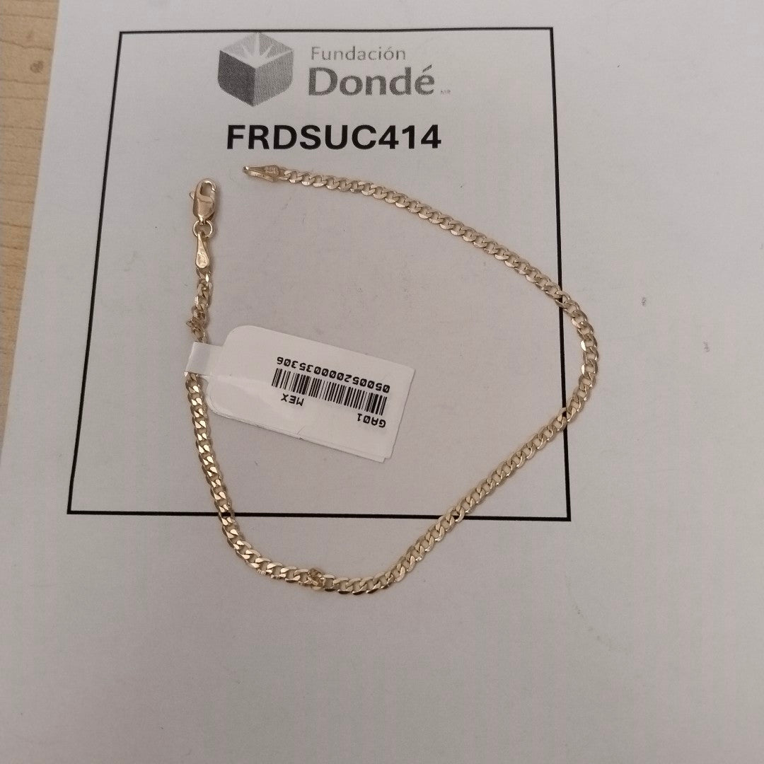 PULSERA BARBADA 14K 21 CM 2.3 GR (NUEVO)
