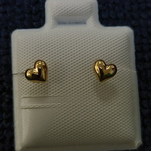 BROQUELES BROQUEL FIG CORAZON LISO 14K 0.1987 GR (NUEVO)