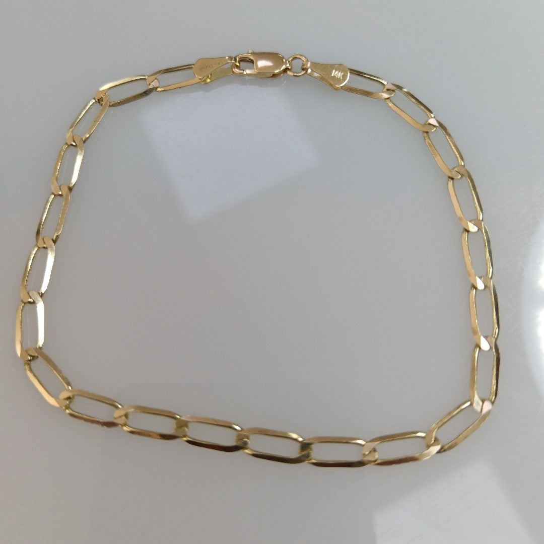 PULSERA ESLABON 14K 21 CM 4.3 GR (NUEVO)