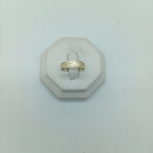 ANILLOS ARGOLLA DE LA SUERTE 10K TALLA 7 1.1 GR (NUEVO)