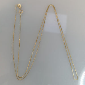 CADENA VENECIANO 14K 55 CM 1.8 GR (NUEVO)