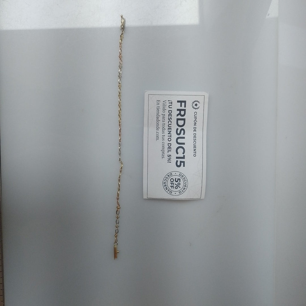 PULSERA ORO, ORO COMBINADO 14 K 2.6 GRMS (SEMINUEVO)