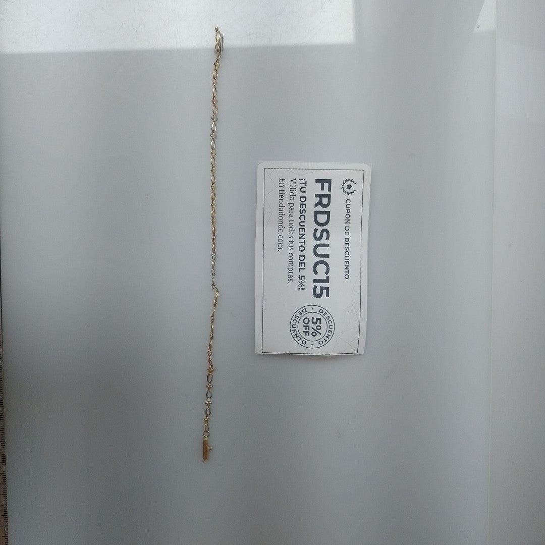 PULSERA ORO, ORO COMBINADO 14 K 2.6 GRMS (SEMINUEVO)