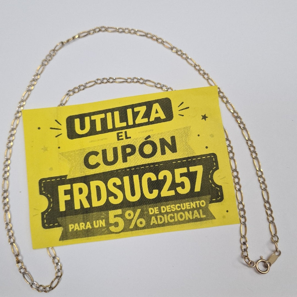 CADENA ORO, RODIADO 10 K 3.9 GRMS (SEMINUEVO)