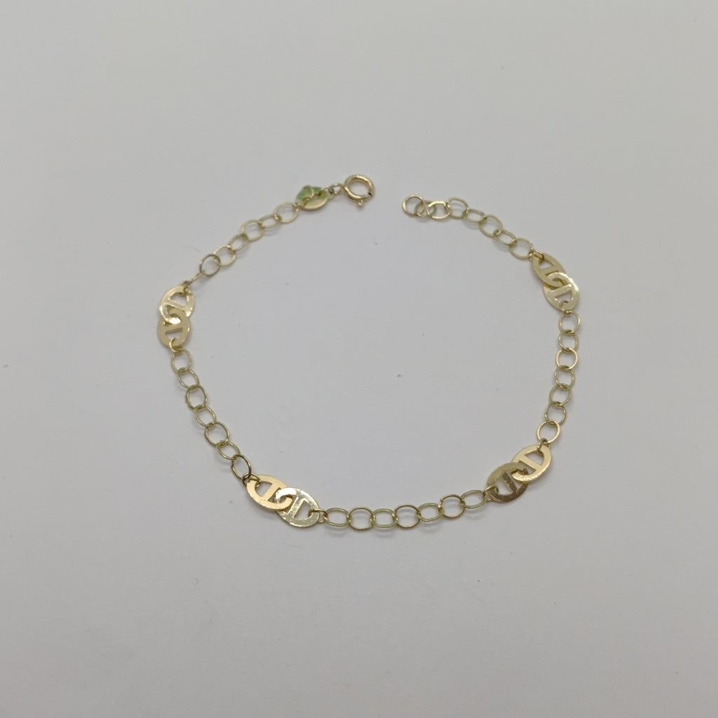 PULSERA TEJIDO ESPECIAL 14K 18 CM 1.5 GR (NUEVO)