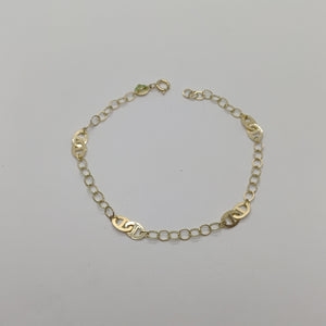PULSERA TEJIDO ESPECIAL 14K 18 CM 1.5 GR (NUEVO)