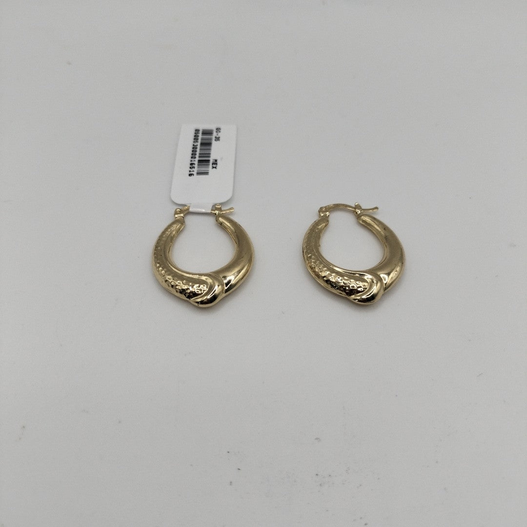 ARETES ARRACADAS ENTRELAZADAS 14K 2.6 GR (NUEVO)