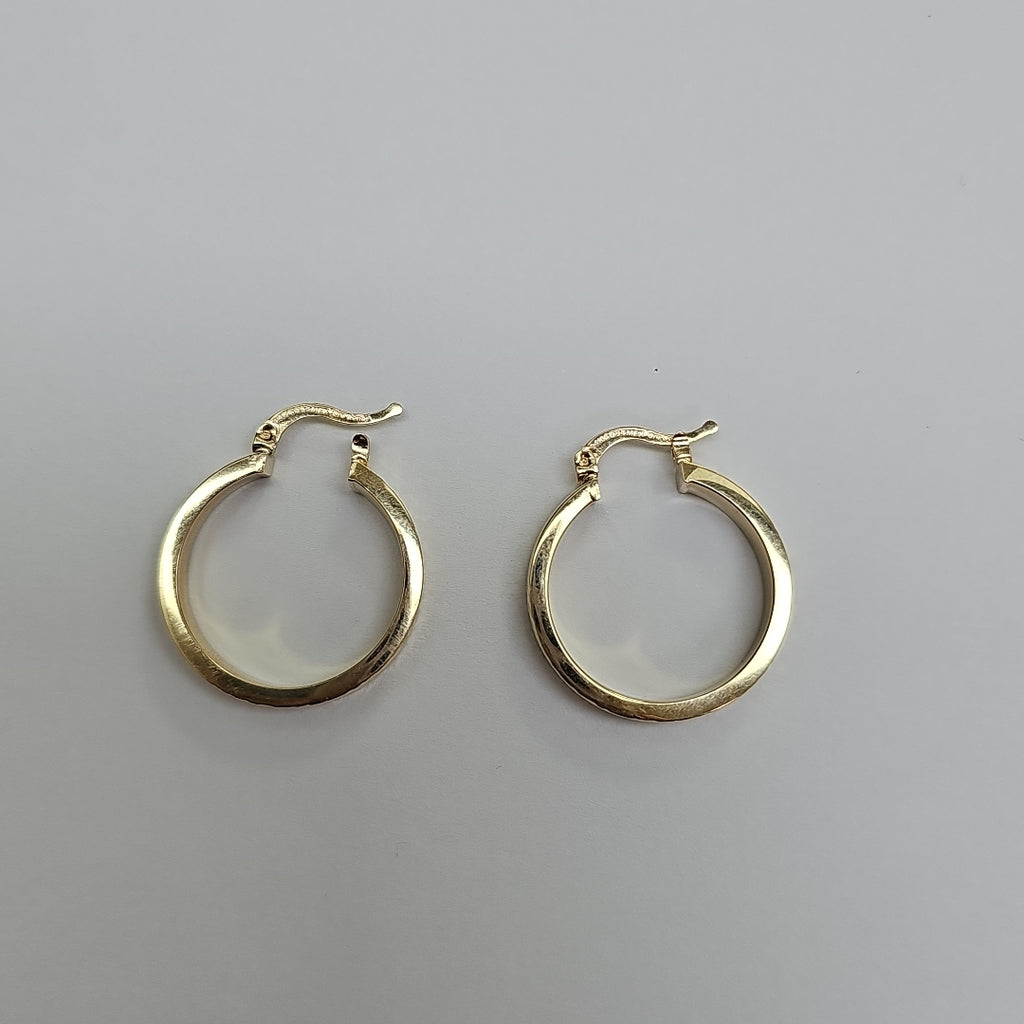 ARETES TEJIDO ARRACADAS FACETADAS 14K 2.9 GR (NUEVO)