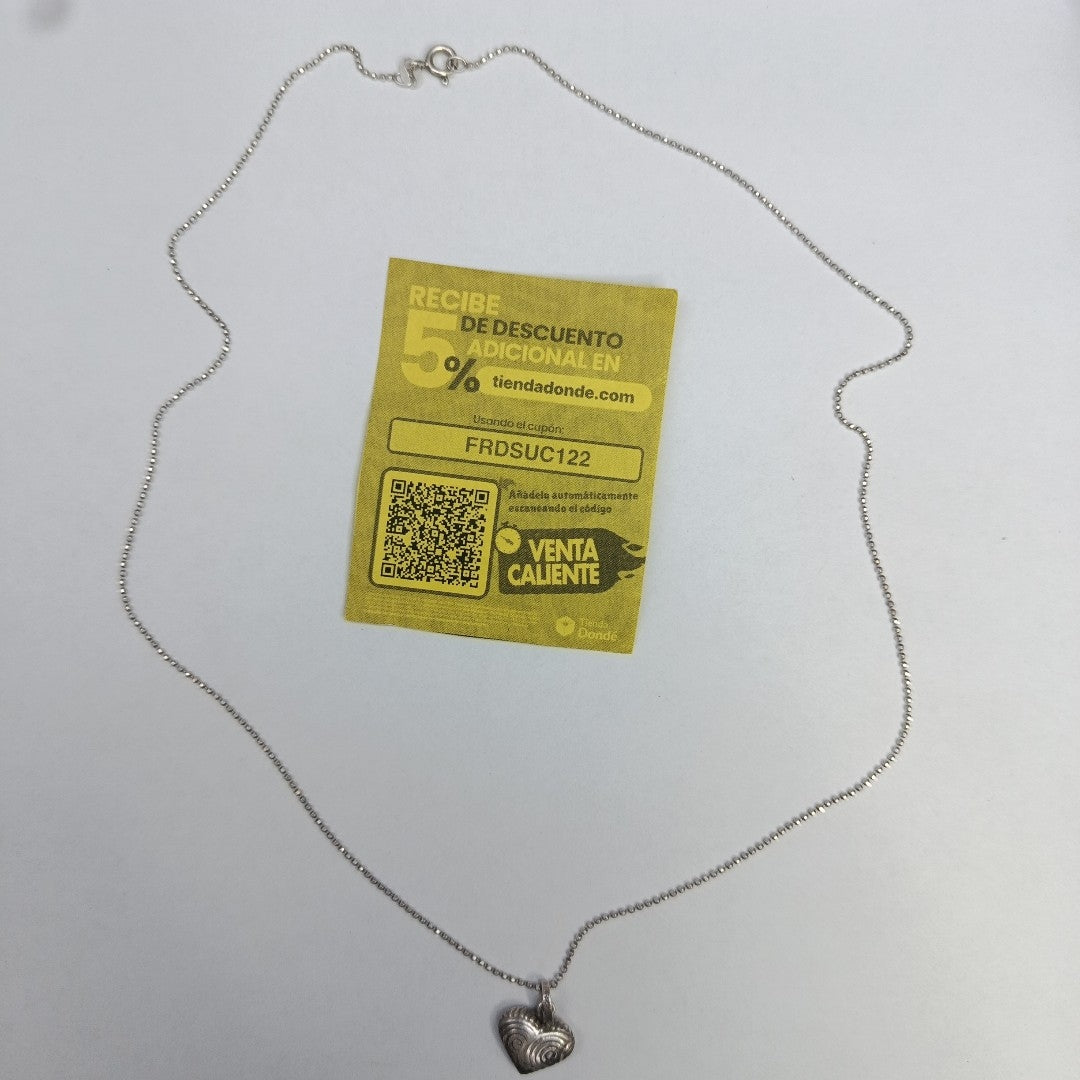 CADENA, DIJE PLATA 3 GRMS (SEMINUEVO)