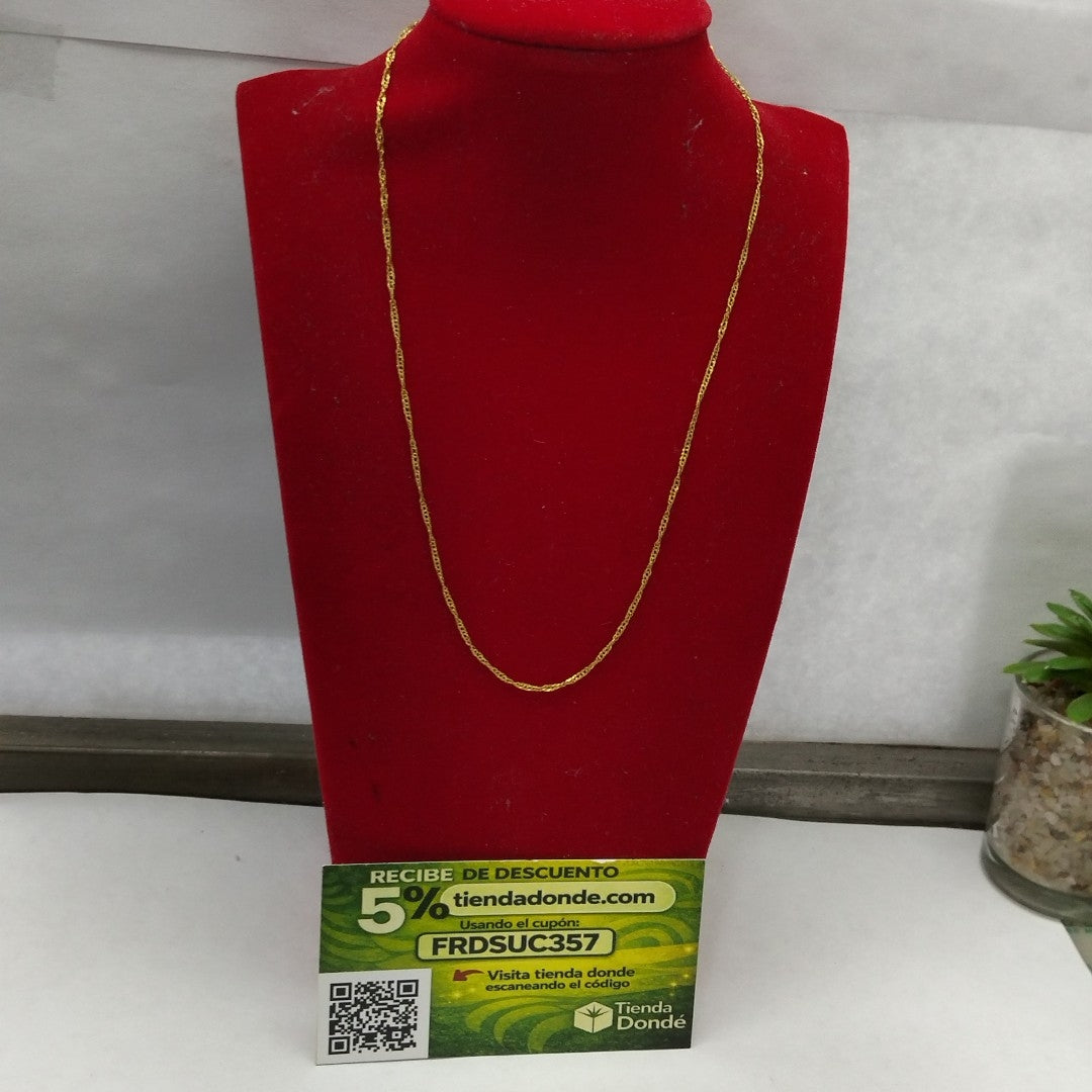 CADENA ORO 14 K 0,70 GRMS (SEMINUEVO)
