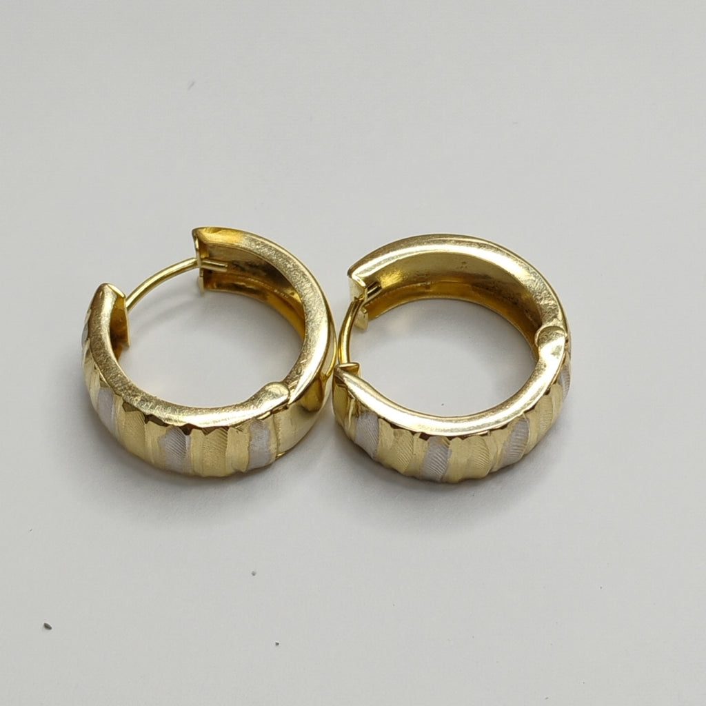 ARRACADAS PAR ORO, RODIADO 14 K 2.3 GRMS (SEMINUEVO)