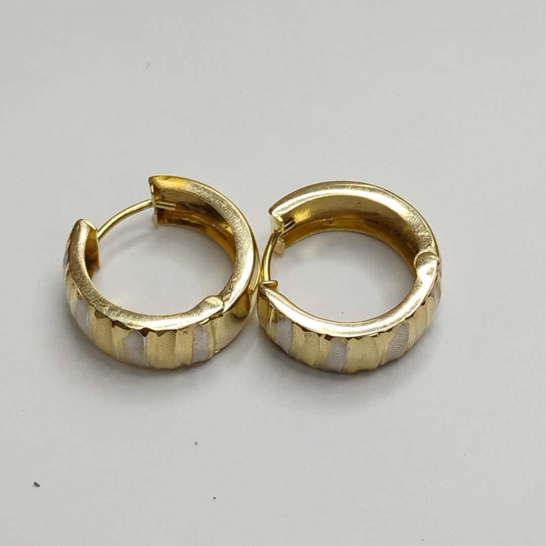 ARRACADAS PAR ORO, RODIADO 14 K 2.3 GRMS (SEMINUEVO)