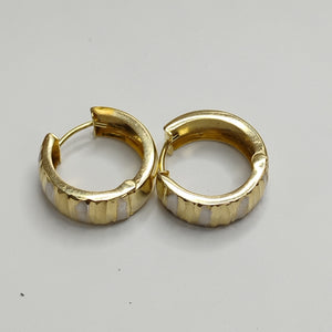 ARRACADAS PAR ORO, RODIADO 14 K 2.3 GRMS (SEMINUEVO)
