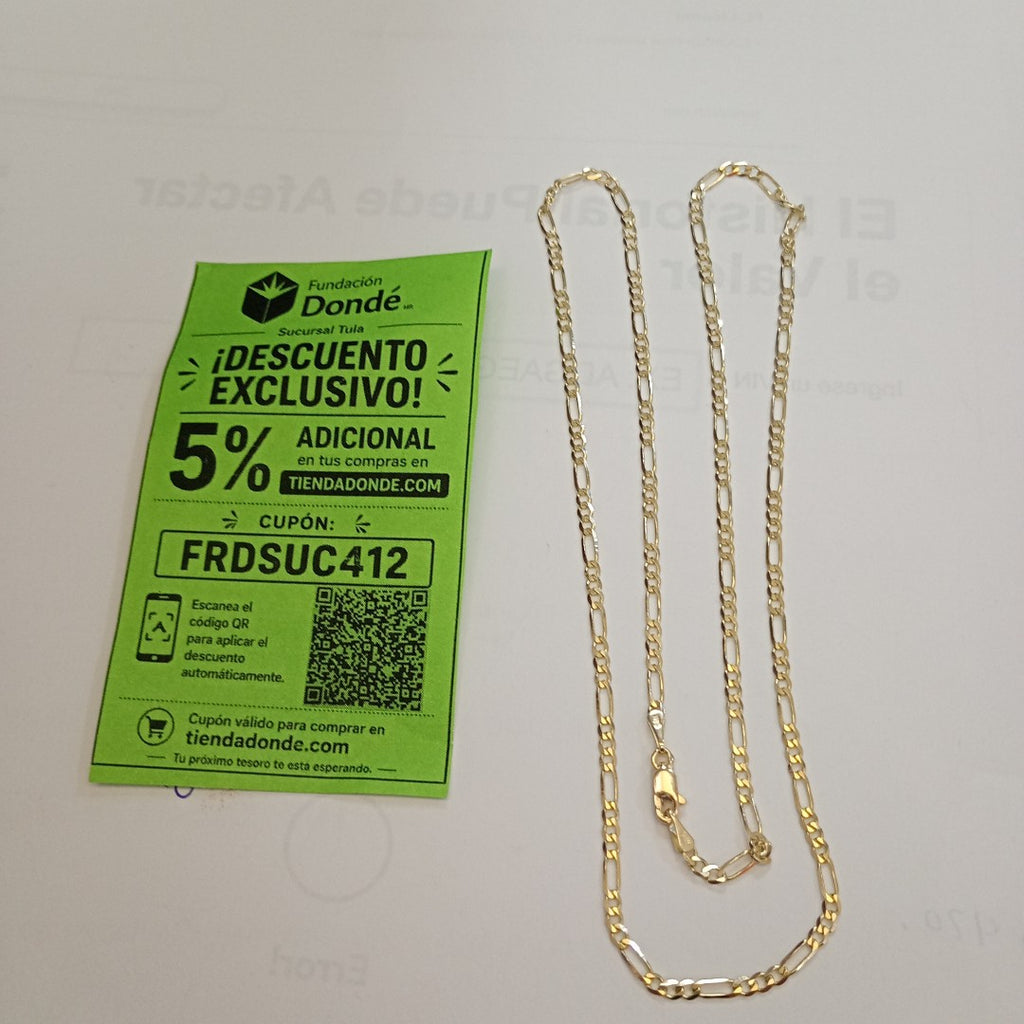 CADENA 3X1 14K 55 CM 4.9 GR (NUEVO)