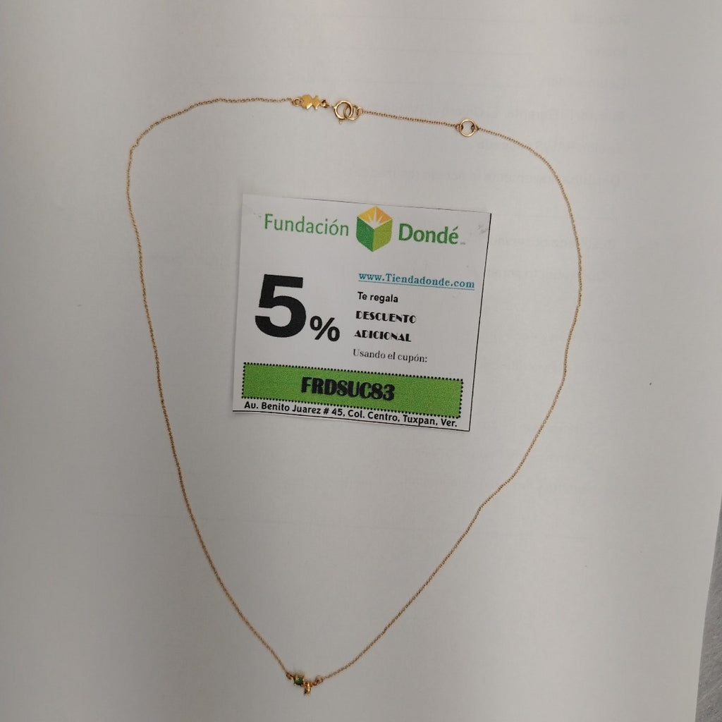 CADENA,DIJE ORO 18 K 1,30 GRMS (SEMINUEVO)
